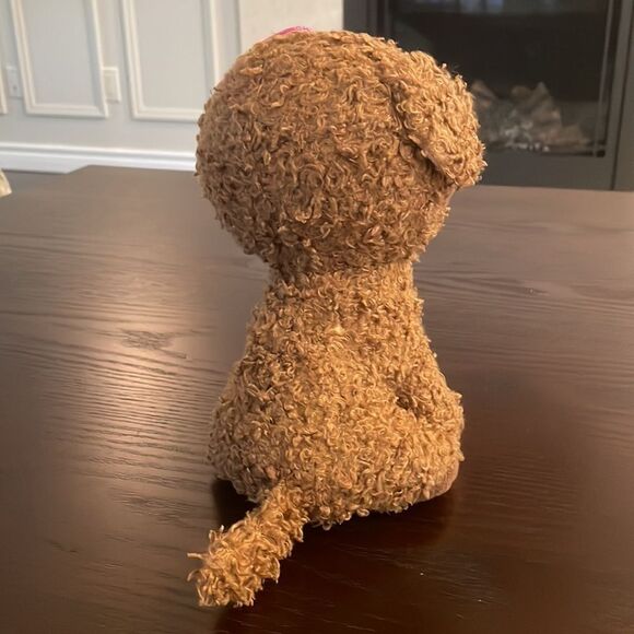Ty Beanie Boos Maddie the Brown Dog w Pink Bow NWT 9” tall Excellent Condition - Picture 4 of 9